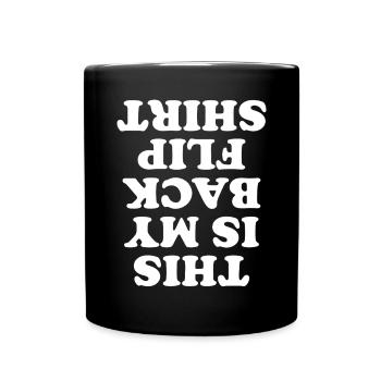 Backflip Salto Akrobatik Parkour Turnen Geschenk - Tasse einfarbig - Schwarz - Vorne