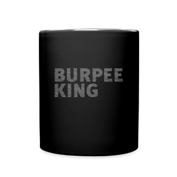 Burpee King - Tasse einfarbig - Schwarz - Vorne
