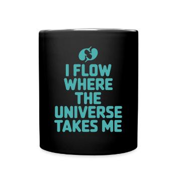 Citation de l’univers du zodiaque du personnage des Poissons - Mug uni - noir - Devant