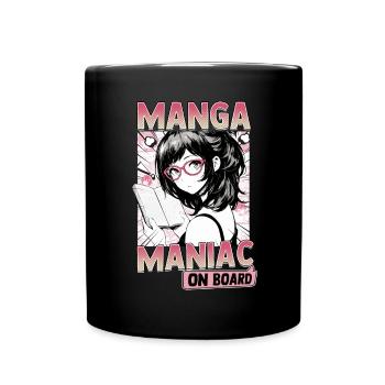 Manga Livres Amateurs de manga - Mug uni - noir - Devant