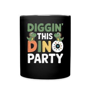 Dinosaur Party Decorations - Full Colour Mug - black - Front