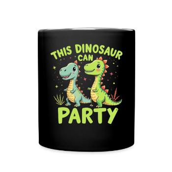 Dinosaur Party Decorations - Full Colour Mug - black - Front