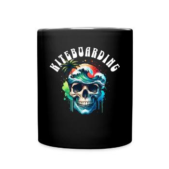 Kitesurf Kitesurfer Kiteboard - Mug uni - noir - Devant