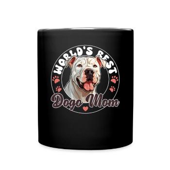 Dogo Argentino Dog World's best Dogo Mom - Full Colour Mug - black - Front