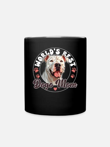 Dogo Argentino Hund World's best Dogo Mom - Tasse einfarbig - Schwarz