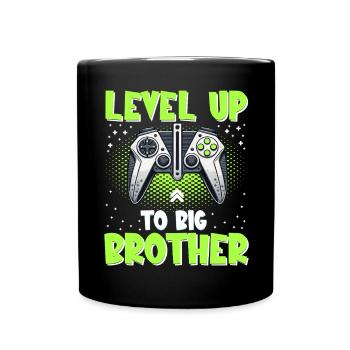 Level Bis Big Brother Console Gamer Elder - Tasse einfarbig - Schwarz - Vorne