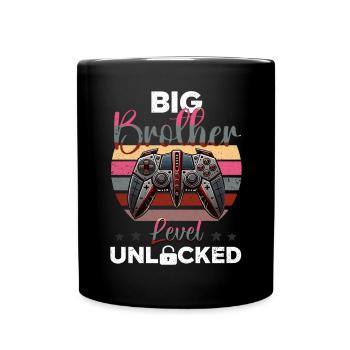 Level Bis Big Brother Console Gamer Elder - Tasse einfarbig - Schwarz - Vorne