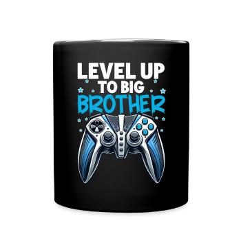 Level Bis Big Brother Console Gamer Elder - Tasse einfarbig - Schwarz - Vorne