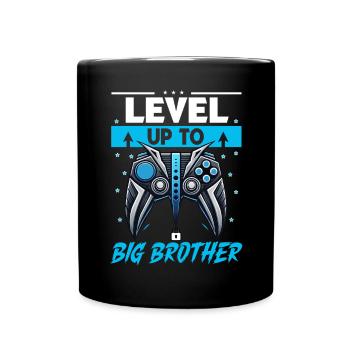 Level Bis Big Brother Console Gamer Elder - Tasse einfarbig - Schwarz - Vorne