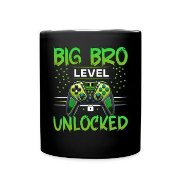 Level Bis Big Brother Console Gamer Elder - Tasse einfarbig - Schwarz - Vorne