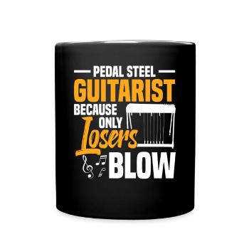 Pedal Steel Guitarist String Instrument Mountain - Tasse einfarbig - Schwarz - Vorne