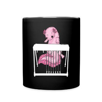 Pedal Steel Guitariste Instrument à cordes Montagne - Mug uni - noir - Devant