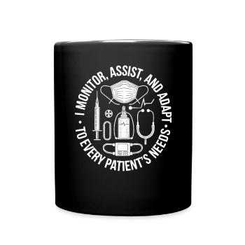 Anesthesia Technician Anesthesiologist Job - Full Colour Mug - black - Front
