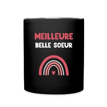best rainbow sister in law - Full Colour Mug - black - Front