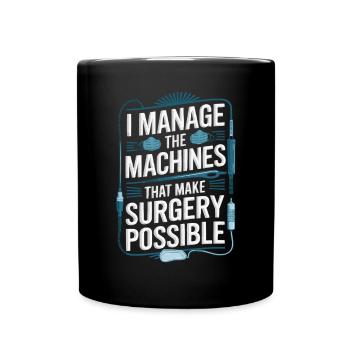 Anesthesia Technician Anesthesiologist Job - Full Colour Mug - black - Front