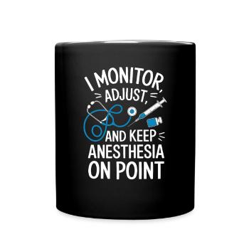 Anesthesia Technician Anesthesiologist Job - Full Colour Mug - black - Front