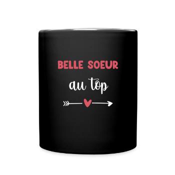 sister-in-law with a great heart - Full Colour Mug - black - Front
