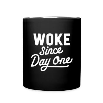 Réveillé - Mug uni - noir - Devant
