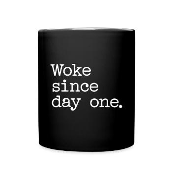 Réveillé - Mug uni - noir - Devant