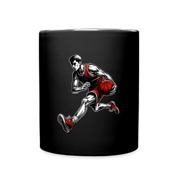 Basket-ball Joueurs de basket-ball - Mug uni - noir - Devant