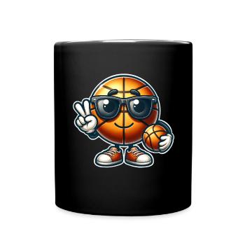 Basket-ball Joueurs de basket-ball - Mug uni - noir - Devant