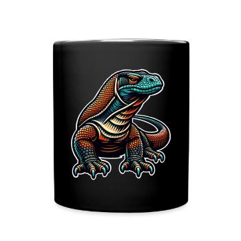Komodo Dragon - Tasse einfarbig - Schwarz - Vorne