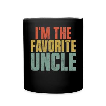 Meilleur oncle fier oncle citation humour - Mug uni - noir - Devant