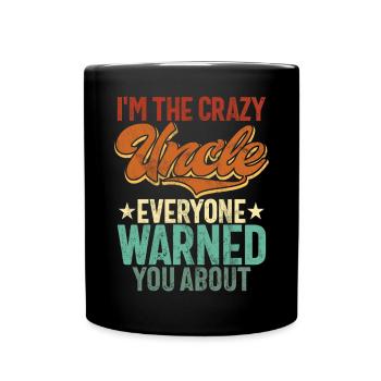 Meilleur oncle fier oncle citation humour - Mug uni - noir - Devant