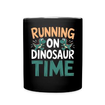 Décorations de fête de dinosaures - Mug uni - noir - Devant
