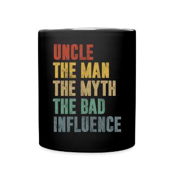 Meilleur oncle fier oncle citation humour - Mug uni - noir - Devant