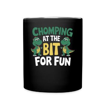 Décorations de fête de dinosaures - Mug uni - noir - Devant