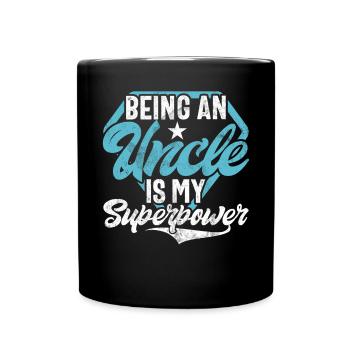 Meilleur oncle fier oncle citation humour - Mug uni - noir - Devant