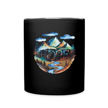 Hope On The Trails In The Countryside - Full Colour Mug - black - Front