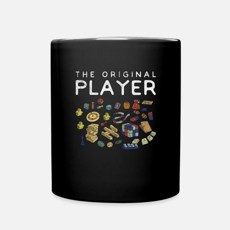 Brettspiel - Tasse einfarbig - Schwarz