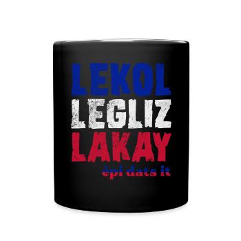 Haiti - Tasse einfarbig - Schwarz - Vorne