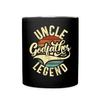 Meilleur oncle fier oncle citation humour - Mug uni - noir - Devant