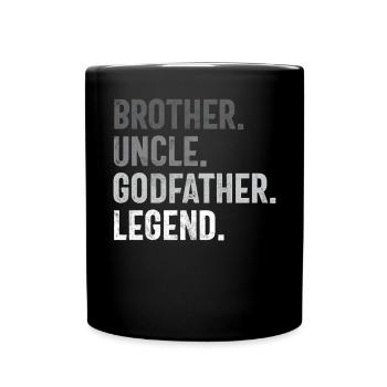 Meilleur oncle fier oncle citation humour - Mug uni - noir - Devant
