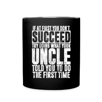 Meilleur oncle fier oncle citation humour - Mug uni - noir - Devant