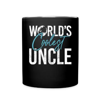 Meilleur oncle fier oncle citation humour - Mug uni - noir - Devant