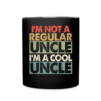 Meilleur oncle fier oncle citation humour - Mug uni - noir - Devant