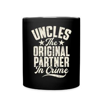 Meilleur oncle fier oncle citation humour - Mug uni - noir - Devant