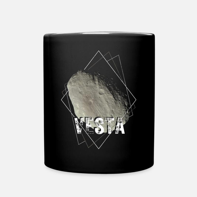 Vesta Asteroid - Tasse einfarbig - Schwarz
