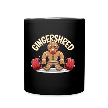 Gingershred Fitness Motivation de Noël - Mug uni - noir - Devant