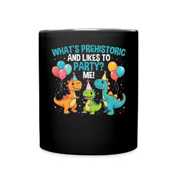 Dinosaur Party Decorations - Full Colour Mug - black - Front