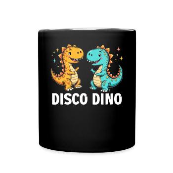 Décorations de fête de dinosaures - Mug uni - noir - Devant