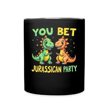 Dinosaur Party Decorations - Full Colour Mug - black - Front