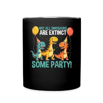 Dinosaur Party Decorations - Full Colour Mug - black - Front