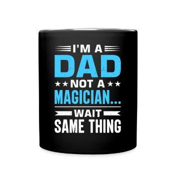 Geschenke Zum Vatertag Für Papa - Tasse einfarbig - Schwarz - Vorne