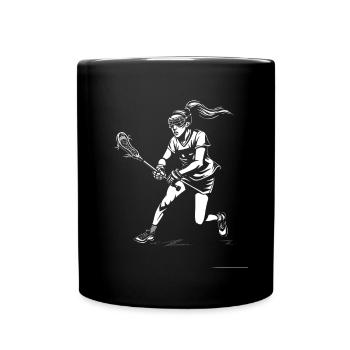 Joueuse de crosse - Mug uni - noir - Devant
