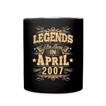 April 2007 Birthday Legend - Full Colour Mug - black - Front